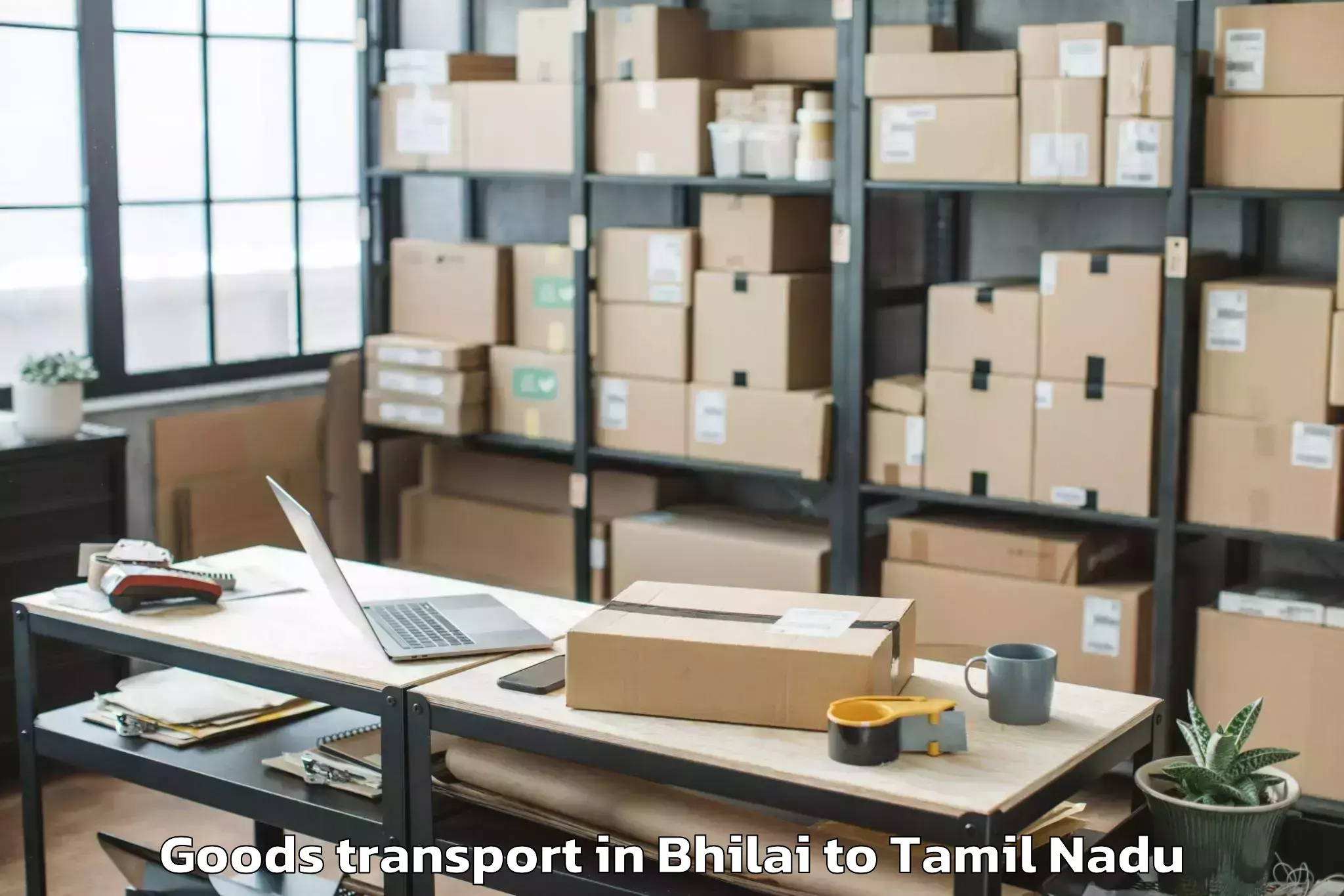 Reliable Bhilai to Kalpakkam Goods Transport